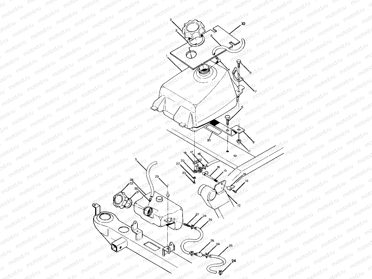 FUEL TANK ASSEMBLY Trail Blazer / W927221 (4922852285009A) | FUEL TANK ASSEMBLY Trail Blazer / W927221 (4922852285009A)