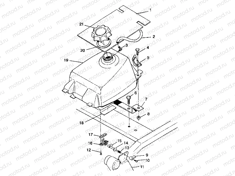 FUEL TANK ASSEMBLY Trail Blazer W937221 (4924082408006A) | FUEL TANK ASSEMBLY Trail Blazer W937221 (4924082408006A)