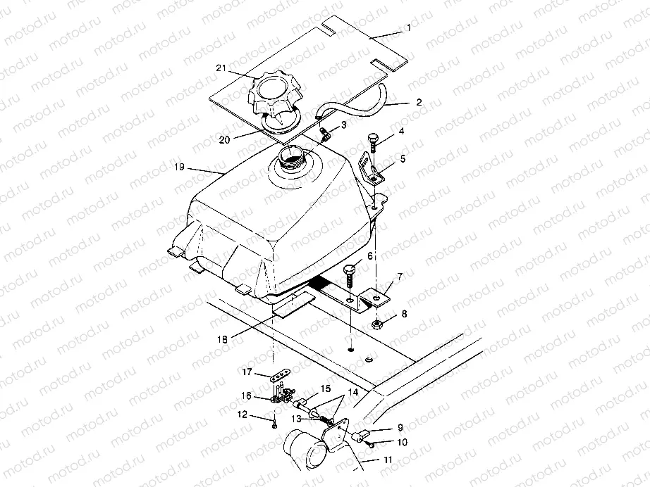 FUEL TANK ASSEMBLY Trail Blazer W947221 (4926832683A010) | FUEL TANK ASSEMBLY Trail Blazer W947221 (4926832683A010)