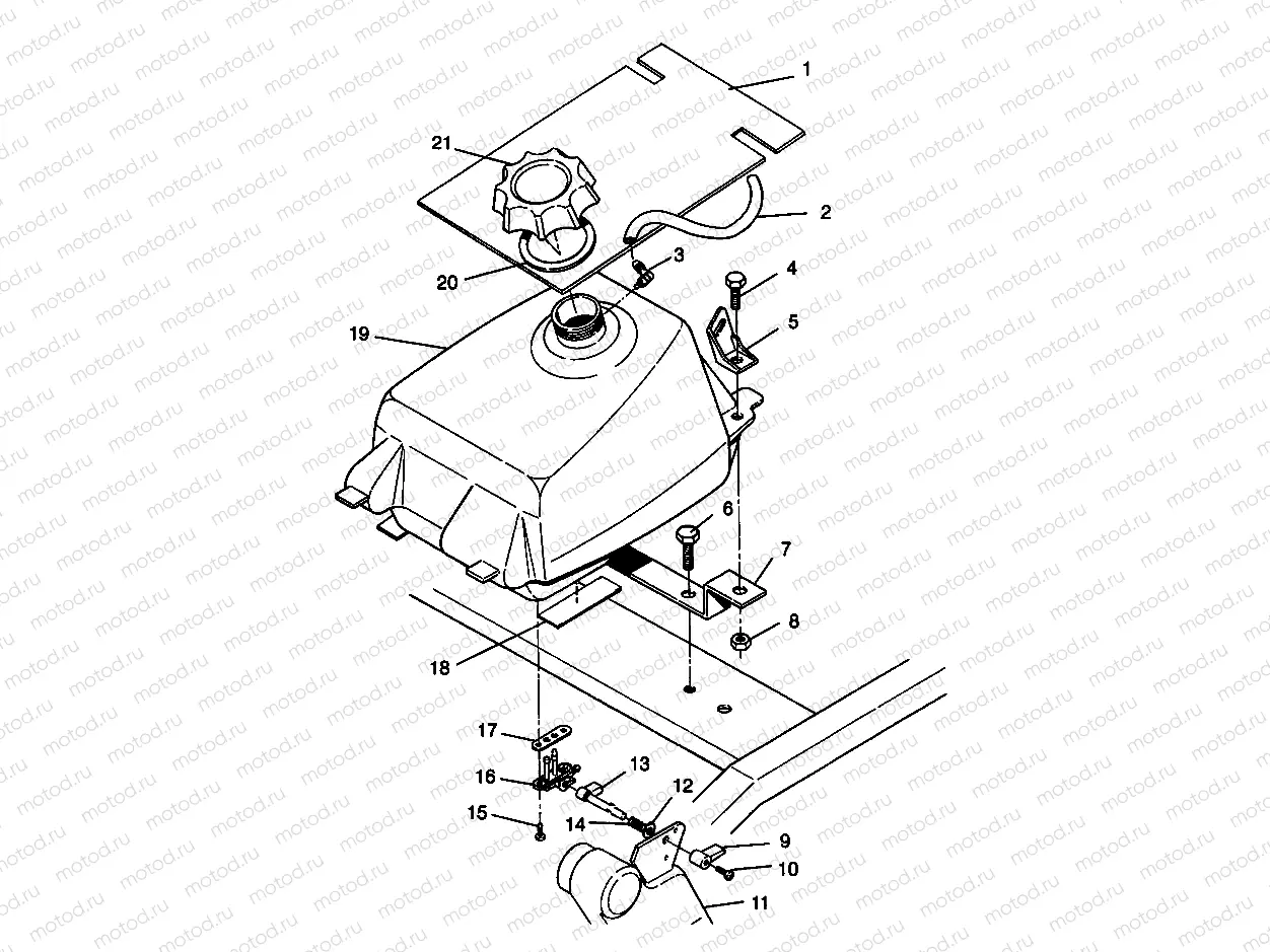 FUEL TANK ASSEMBLY Trail Blazer W957221 (4930363036A011) | FUEL TANK ASSEMBLY Trail Blazer W957221 (4930363036A011)