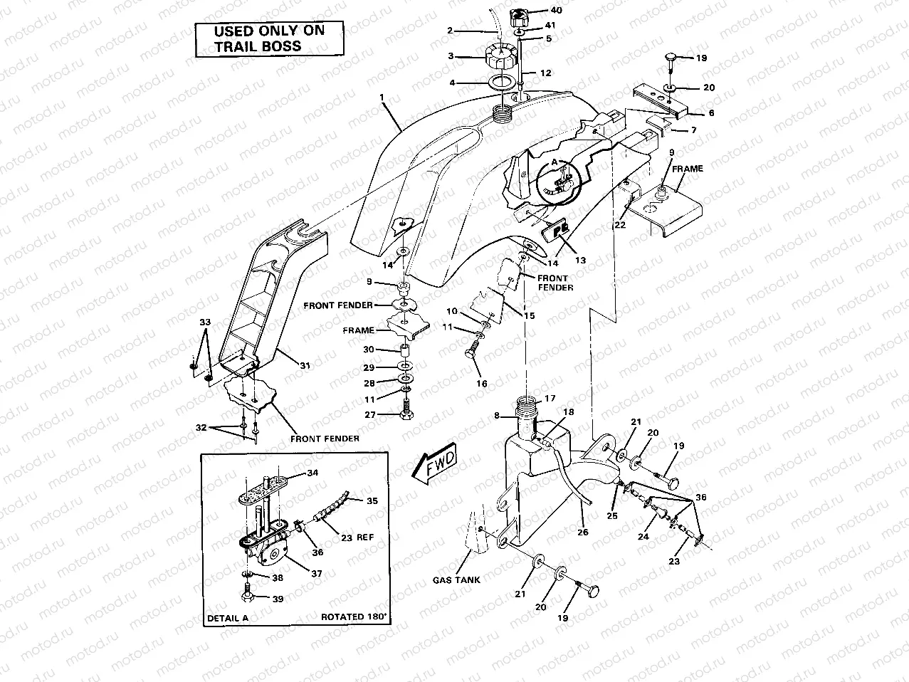 Fuel Tank Assembly-Trail Boss (4911701170012A) | Fuel Tank Assembly-Trail Boss (4911701170012A)
