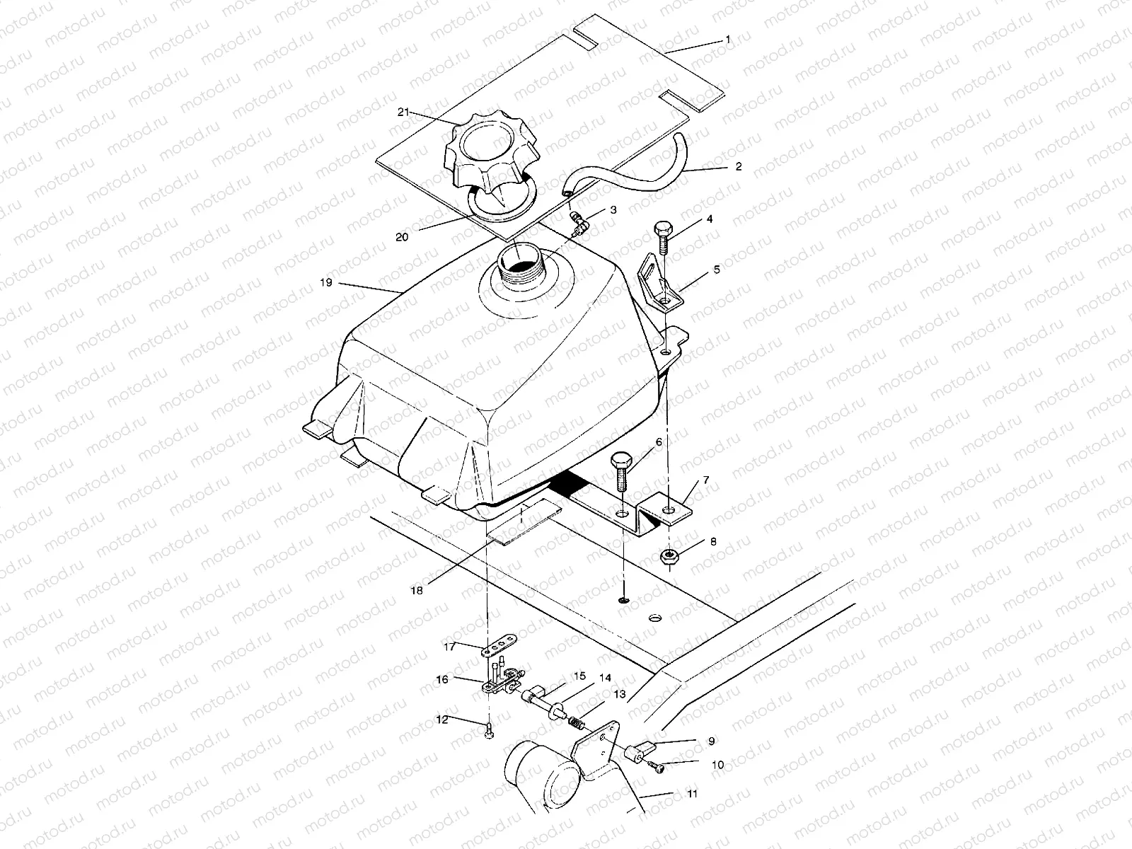 FUEL TANK ASSEMBLY - W937527 (4924022402a011) | FUEL TANK ASSEMBLY - W937527 (4924022402a011)
