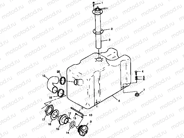 FUEL TANK - B984590 (4946314631a009) | FUEL TANK - B984590 (4946314631a009)