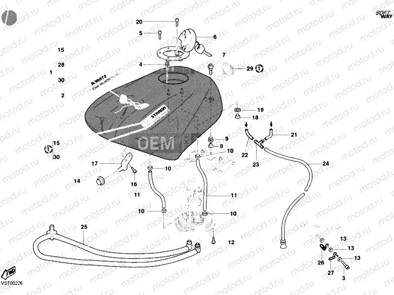 FUEL TANK BAYLISS » TANK/SEAT