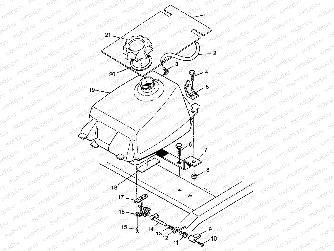 FUEL TANK BIG BOSS 6X6 400L W97AE38A (4940814081A013) | FUEL TANK BIG BOSS 6X6 400L W97AE38A (4940814081A013)