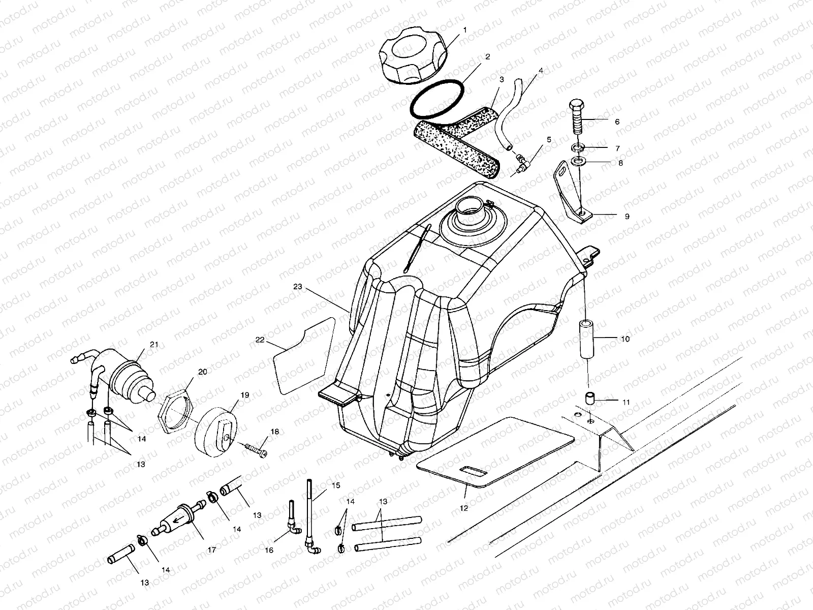 FUEL TANK - C10CL50AA (4978707870A13) | FUEL TANK - C10CL50AA (4978707870A13)