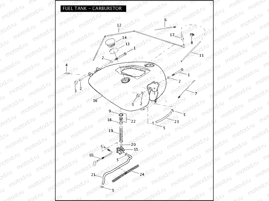 FUEL TANK - CARBURETOR