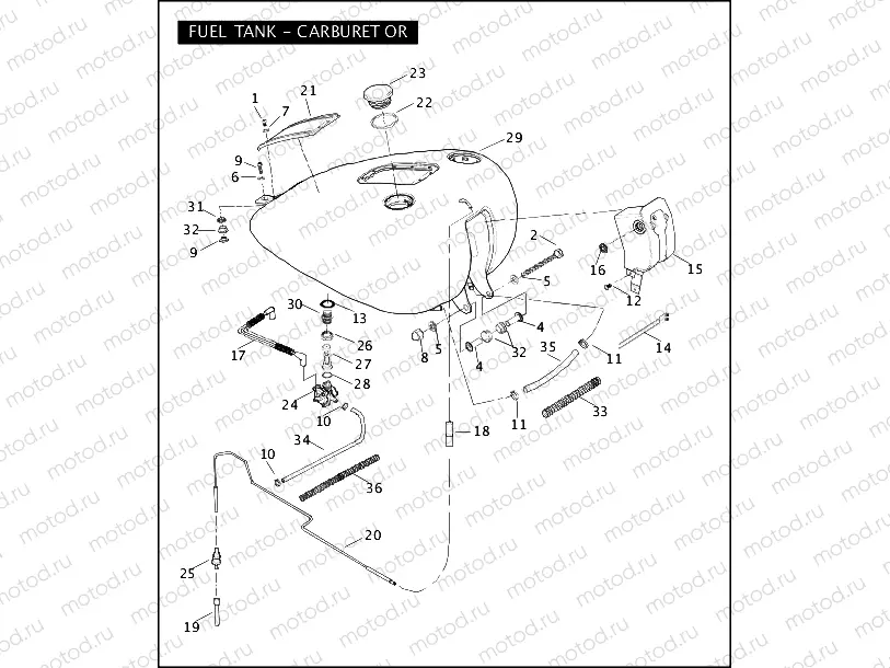 FUEL TANK - CARBURETOR