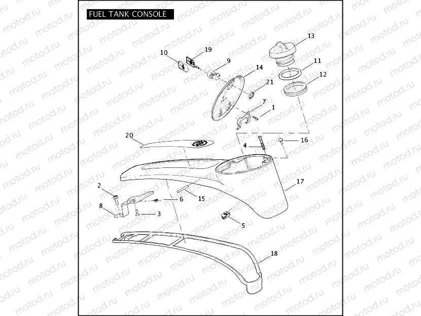 FUEL TANK CONSOLE