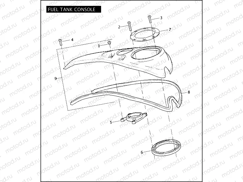 FUEL TANK CONSOLE