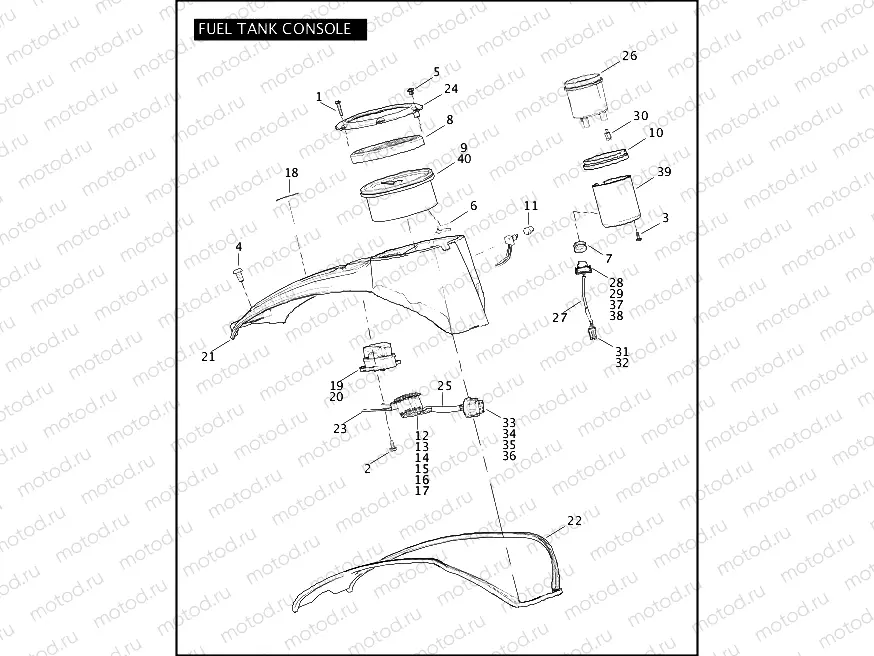FUEL TANK CONSOLE