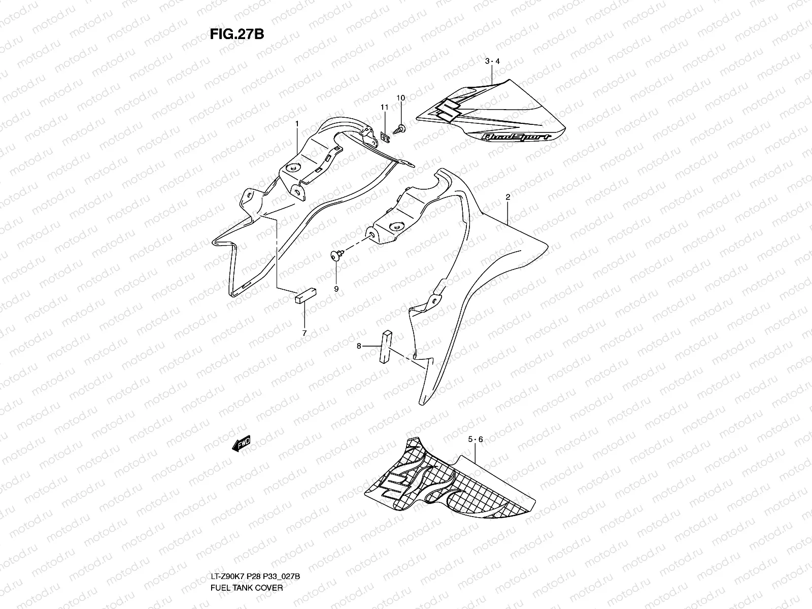 FUEL TANK COVER (MODEL L0)