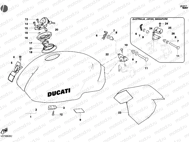 FUEL TANK DARK » TANK/SEAT