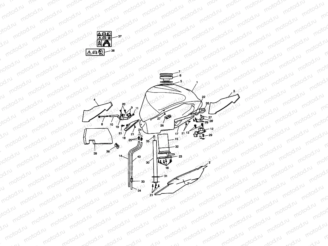 Fuel Tank & Fittings >340147 (Non ABS)...