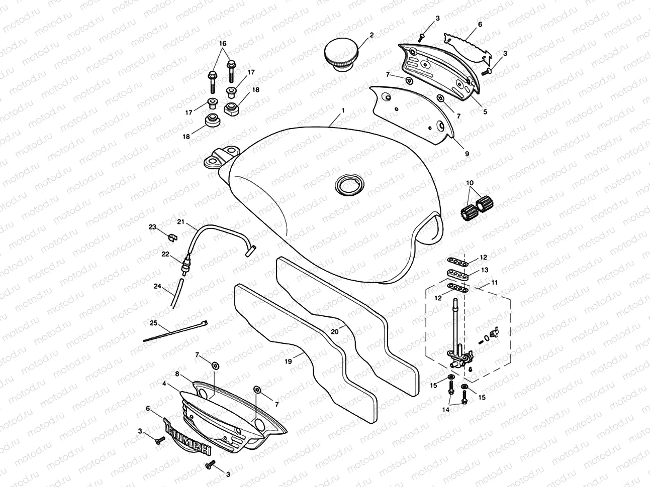 Fuel Tank & Fittings-Bonneville