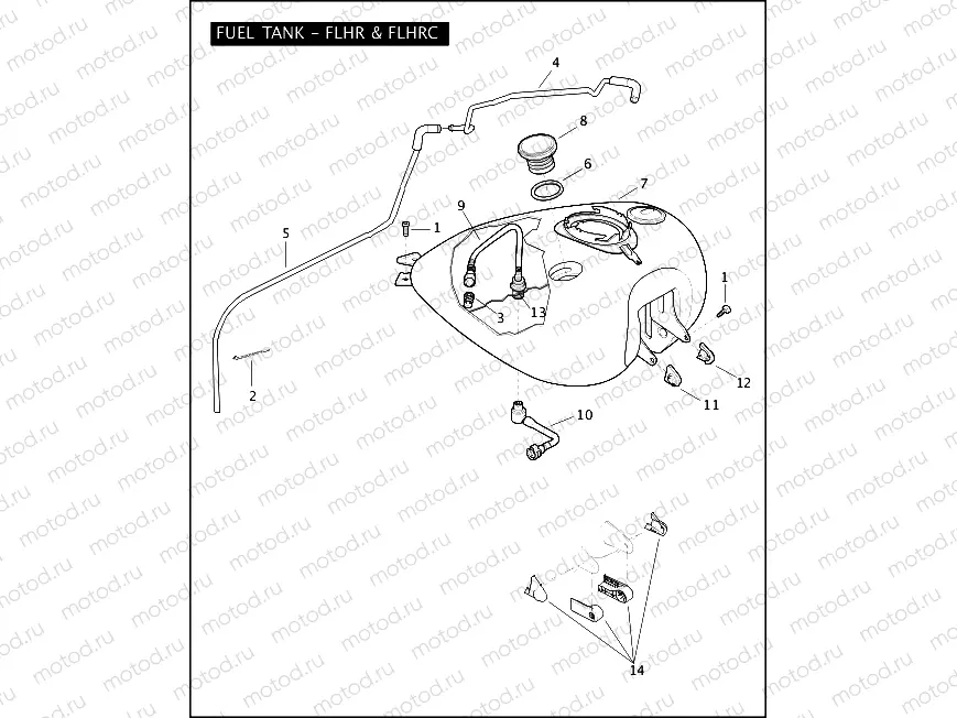 FUEL TANK - FLHR & FLHRC