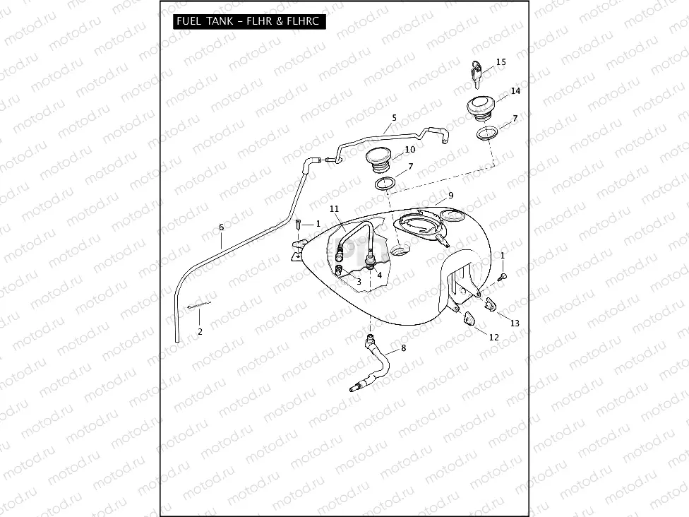FUEL TANK - FLHR & FLHRC