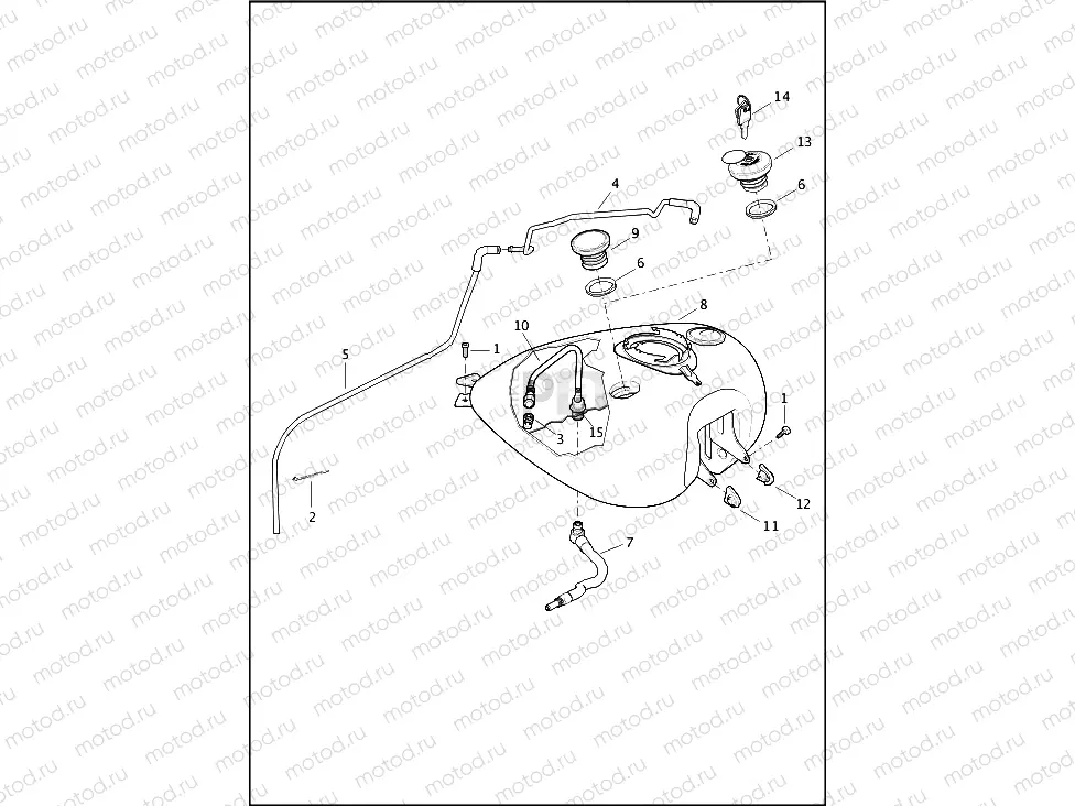 FUEL TANK - FLHR & FLHRC