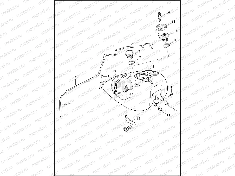 FUEL TANK - FLHR, FLHRC AND FLHRXS