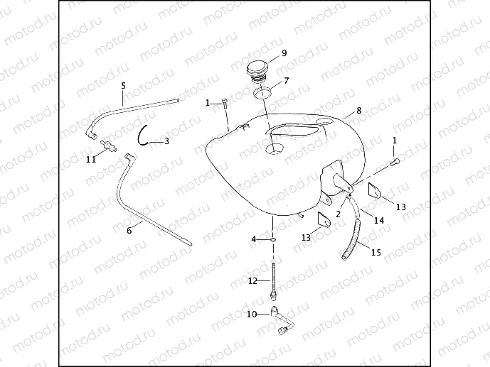 FUEL TANK - FLHRI & FLHRCI