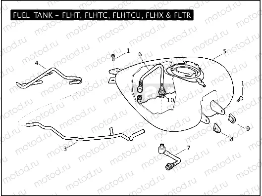 FUEL TANK - FLHT, FLHTC, FLHTCU, FLHX & FLTR