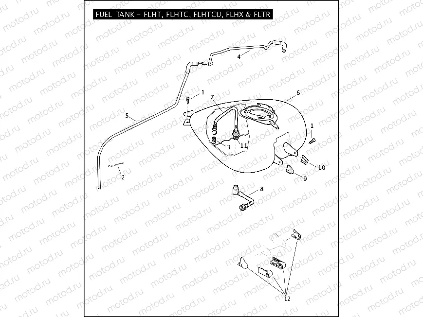 FUEL TANK - FLHT, FLHTC, FLHTCU, FLHX & FLTR