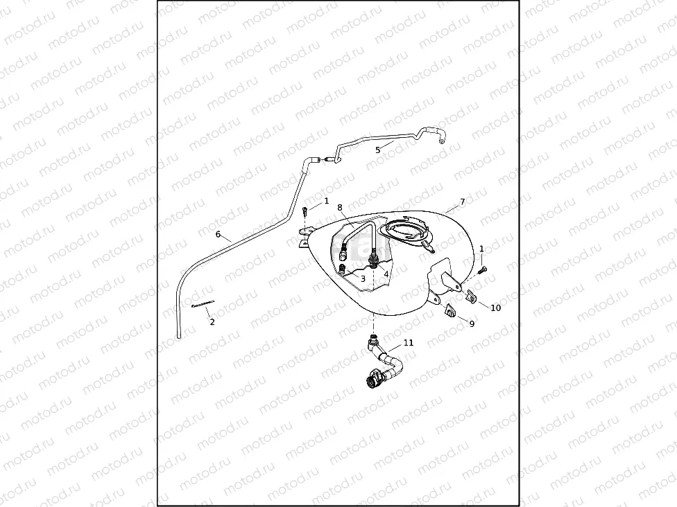 FUEL TANK - FLHT, FLHTK, FLHX, FLTRK AND FLTRX