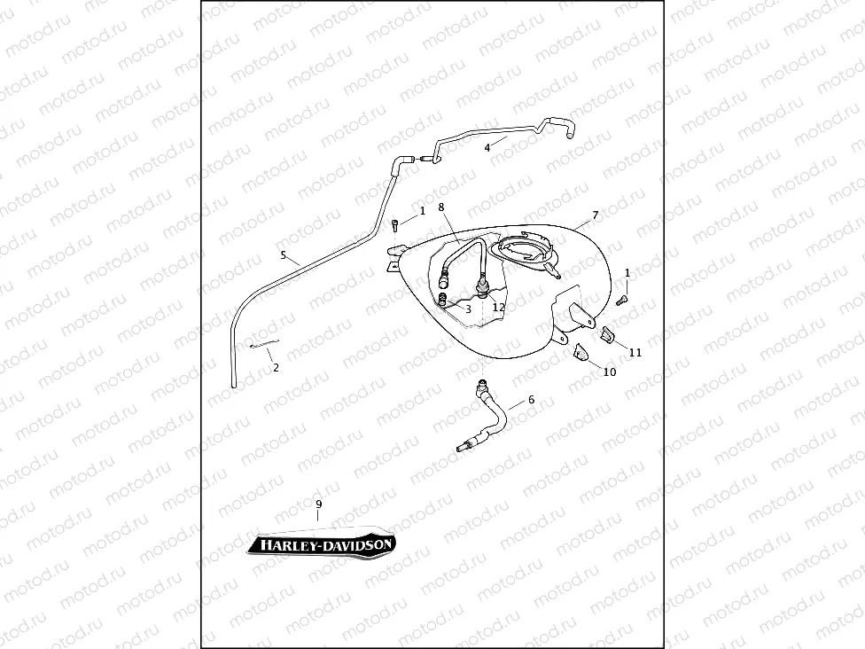 FUEL TANK - FLHTCUTG