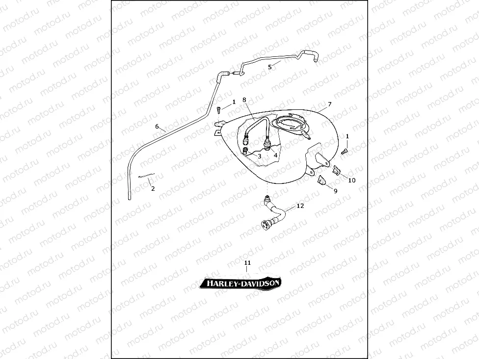 FUEL TANK - FLHTCUTG