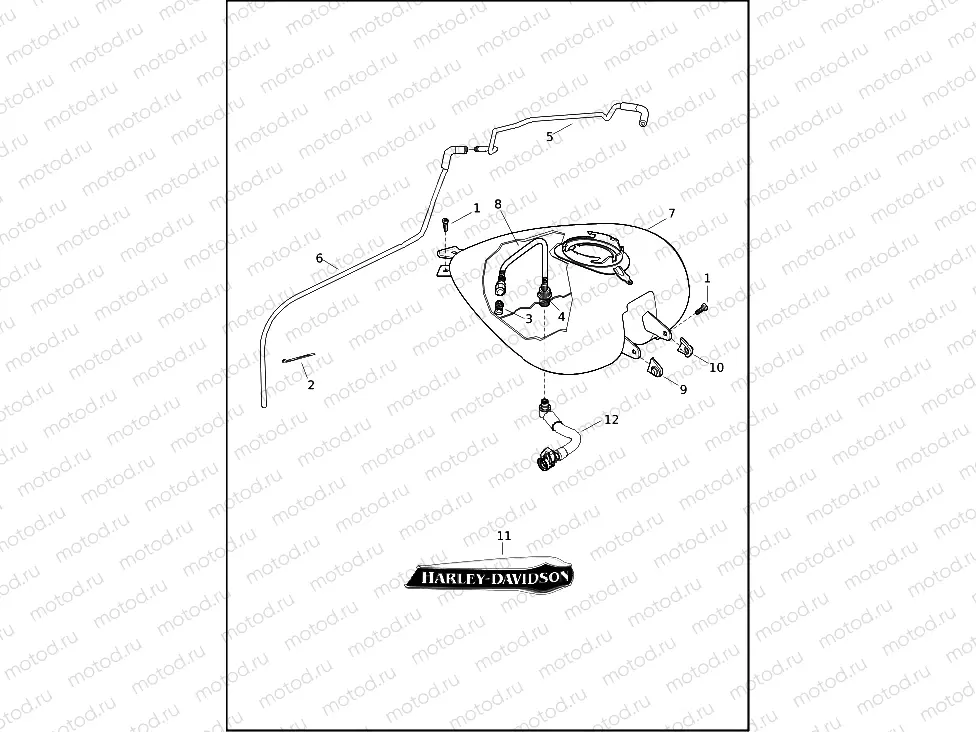 FUEL TANK - FLHTCUTG