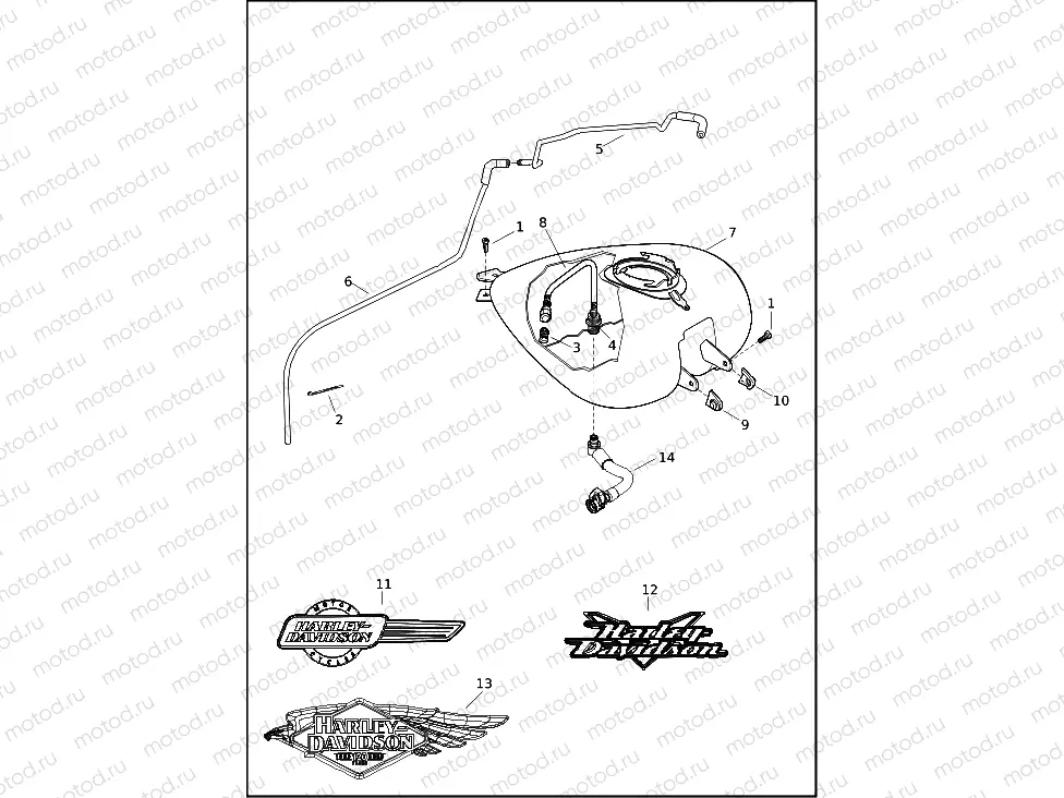 FUEL TANK - FLHTCUTG, FLTRT
