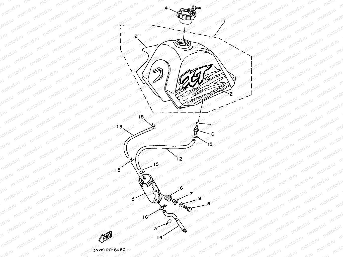 FUEL TANK FOR CALIFORNIA