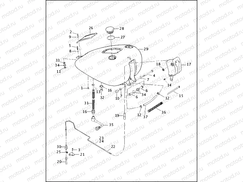 FUEL TANK - FUEL INJECTED