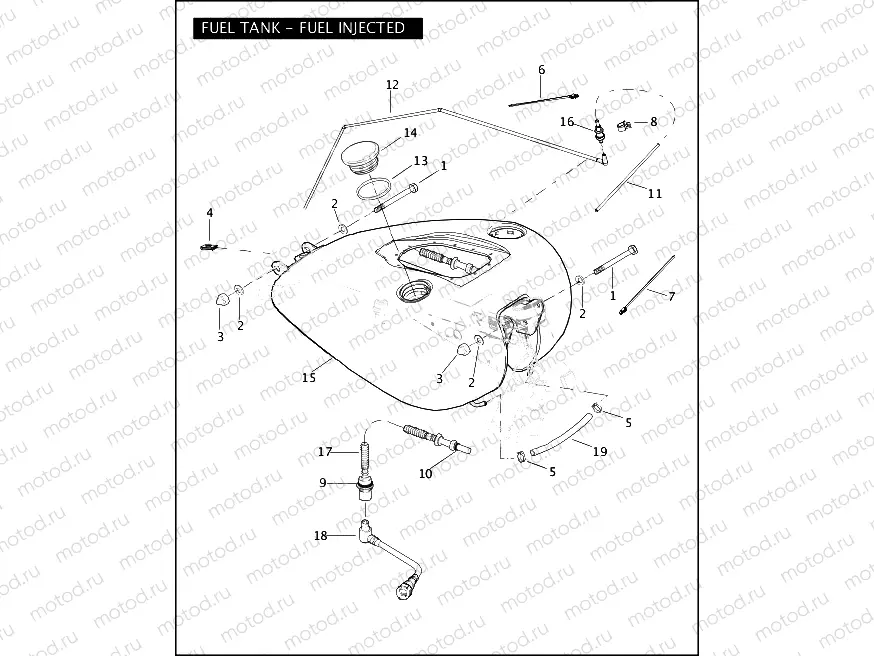 FUEL TANK - FUEL INJECTED