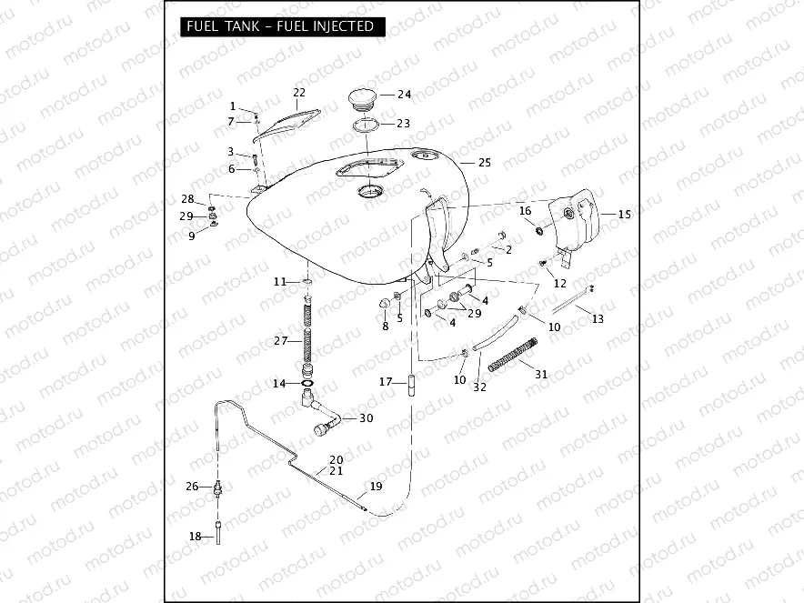 FUEL TANK - FUEL INJECTED