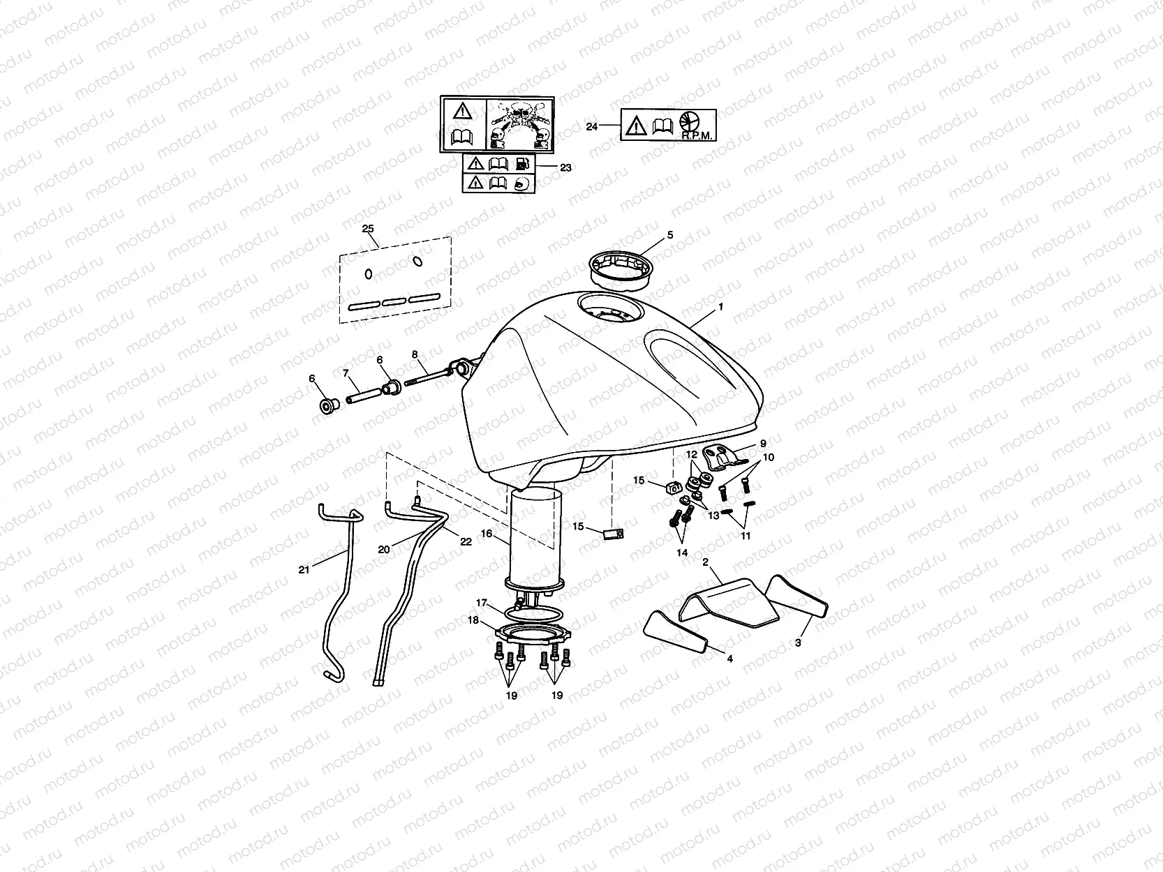 Fuel Tank, Fuel Pump 388957