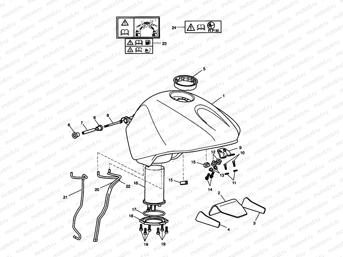 Fuel Tank, Fuel Pump & Fittings