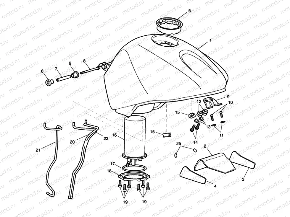 Fuel Tank, Fuel Pump & Fittings