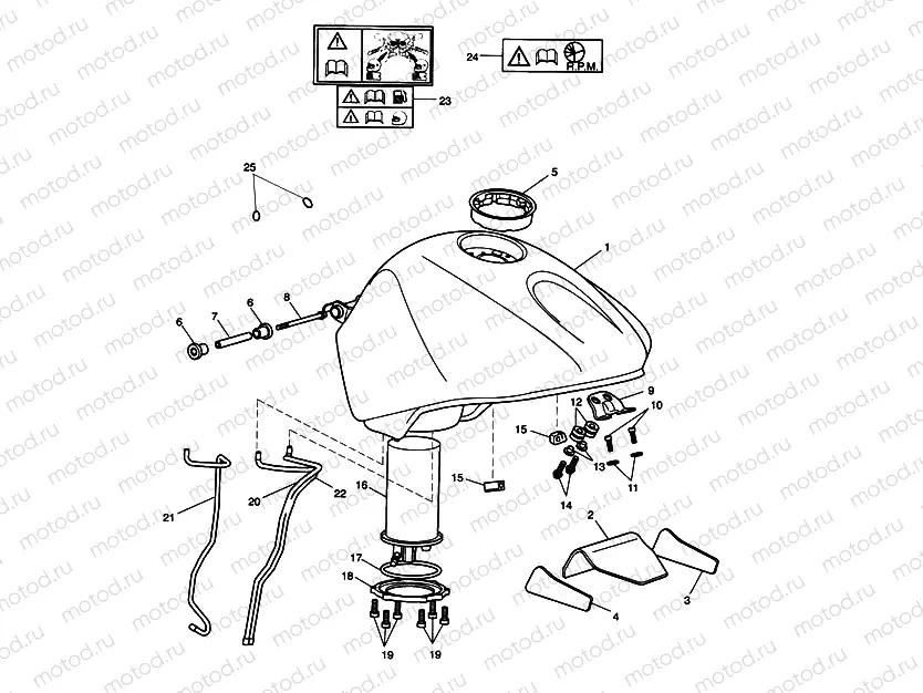Fuel Tank, Fuel Pump & Fittings