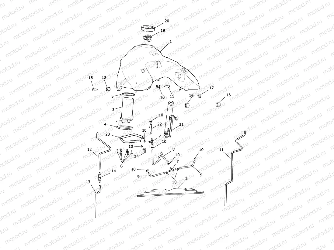 Fuel Tank, Fuel Pump & Fittings