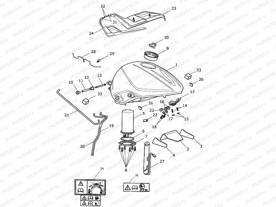 Fuel Tank, Fuel Pump & Fittings