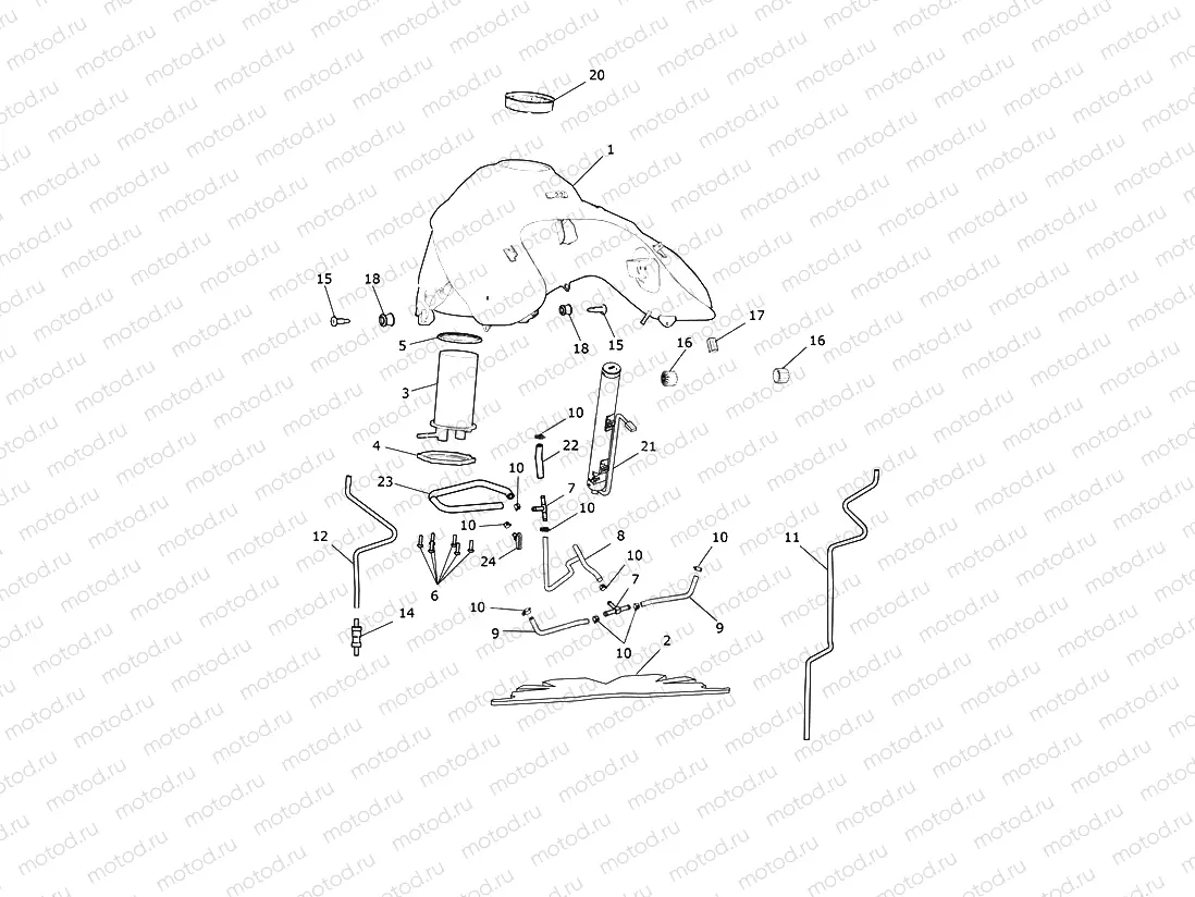 Fuel Tank, Fuel Pump & Fittings