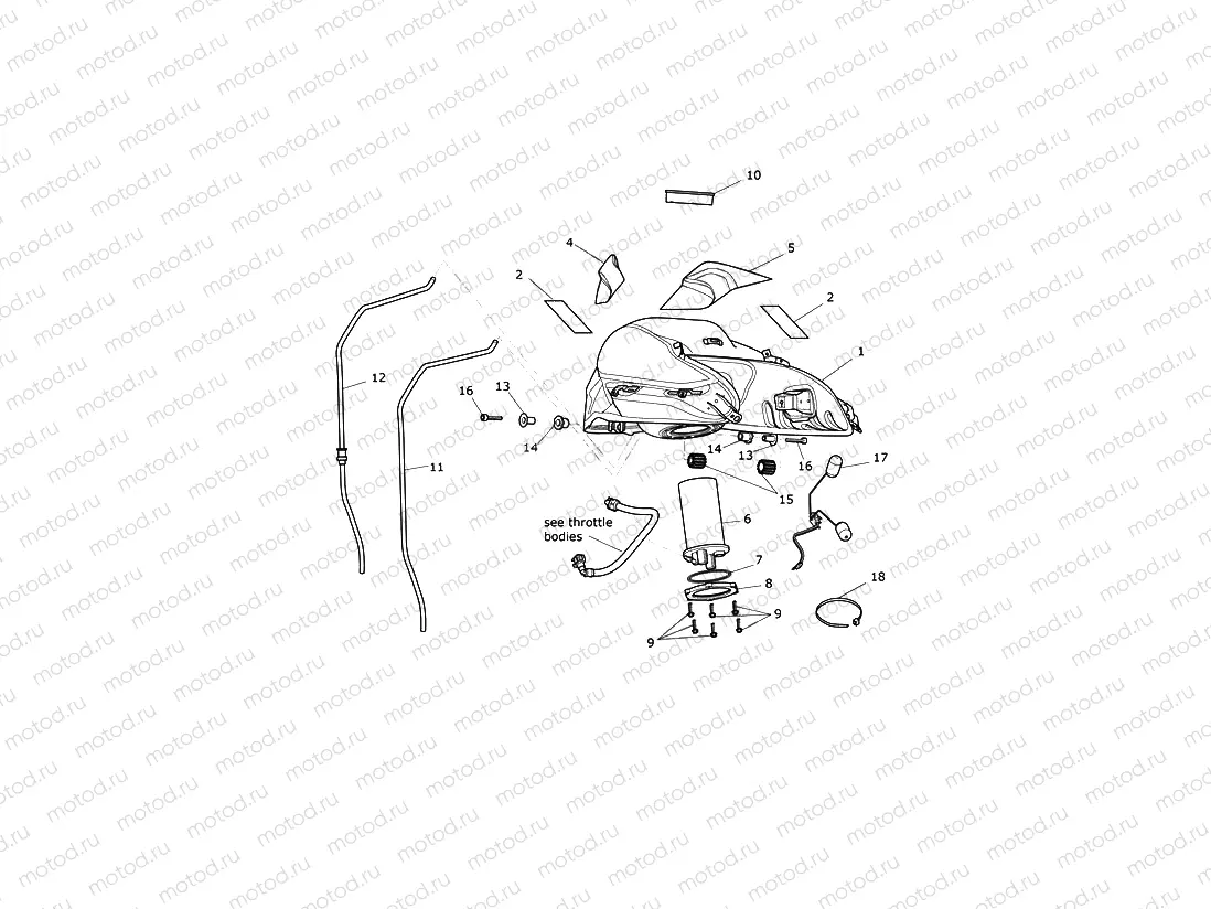 Fuel Tank, Fuel Pump & Fittings