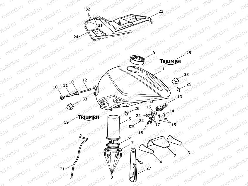 Fuel Tank, Fuel Pump & Fittings