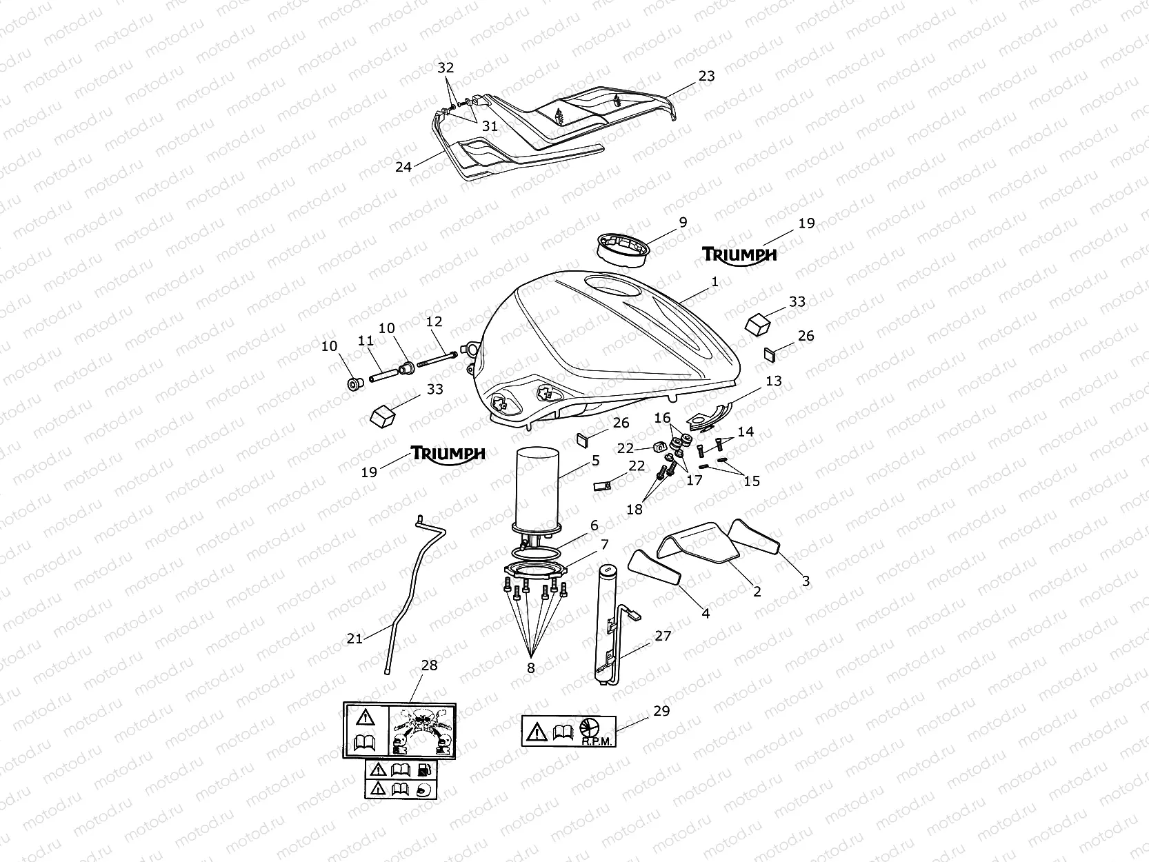 Fuel Tank, Fuel Pump & Fittings