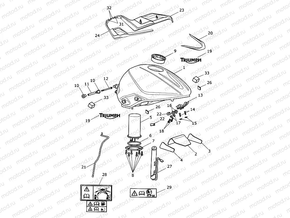 Fuel Tank, Fuel Pump & Fittings