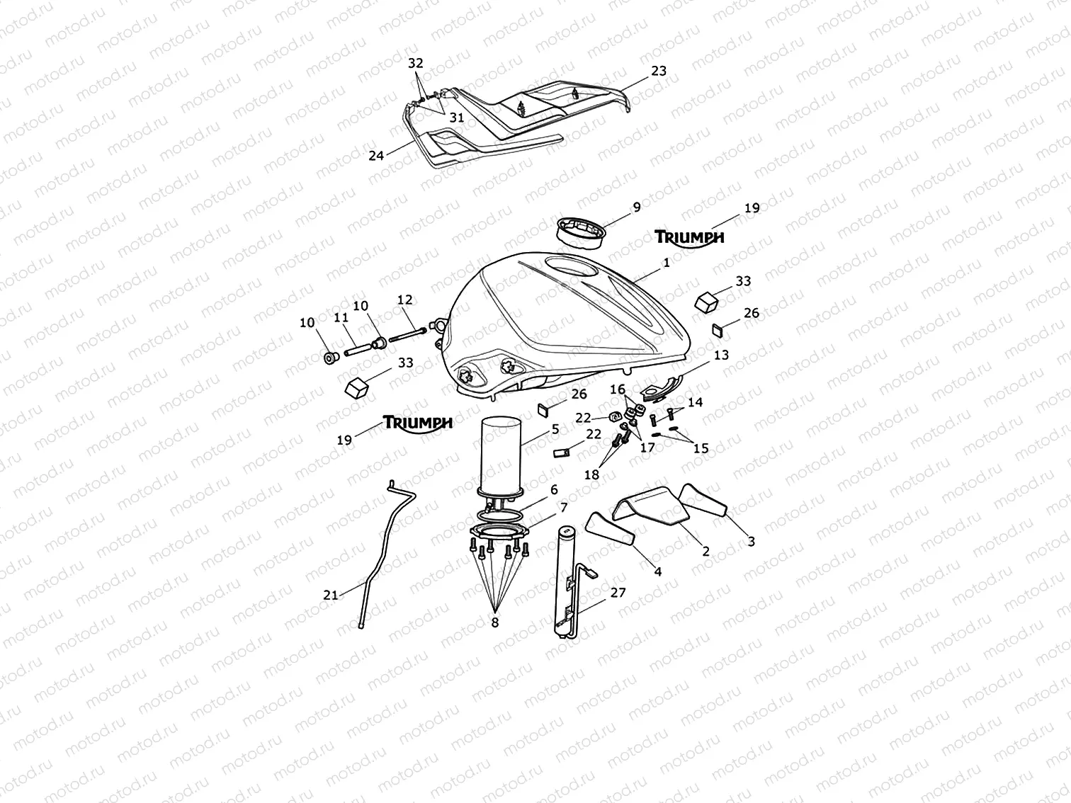 Fuel Tank, Fuel Pump & Fittings