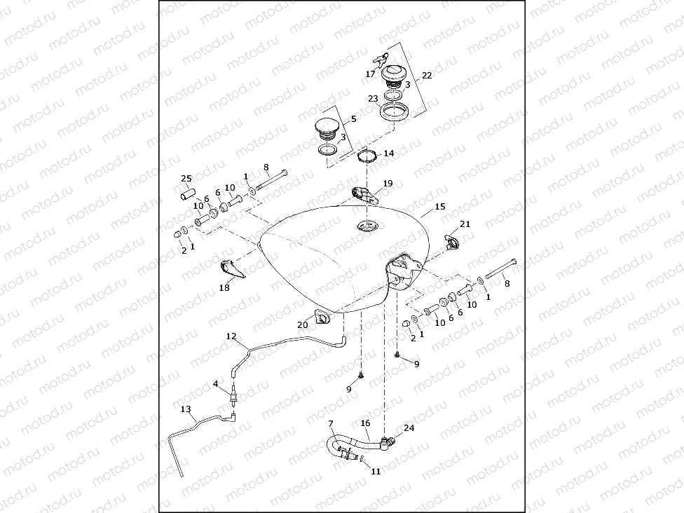 FUEL TANK - FXBB, FXBR, FXBRS
