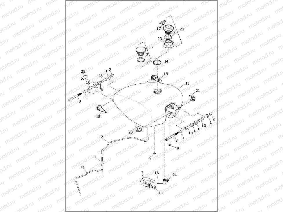 FUEL TANK - FXBB, FXBR, FXBRS