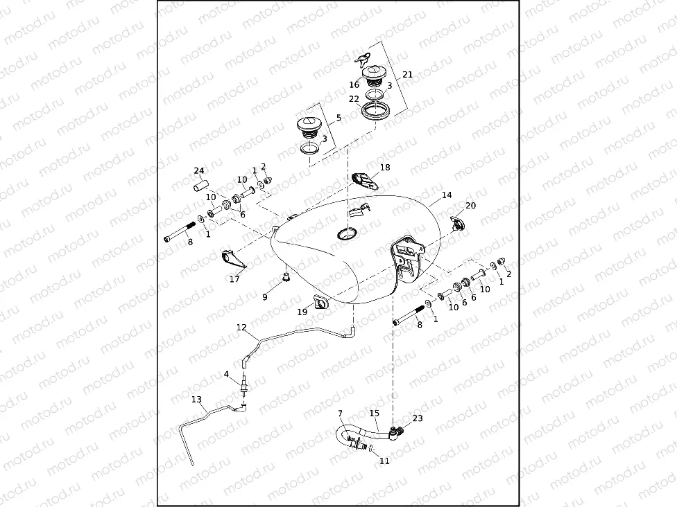 FUEL TANK - FXBBS, FXST